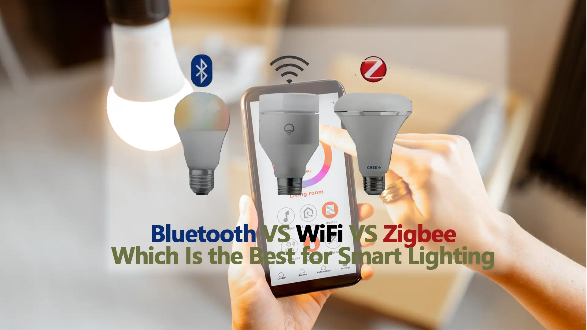 Bluetooth vs. WiFi vs. Zigbee, was für intelligente Beleuchtung am besten geeignet ist