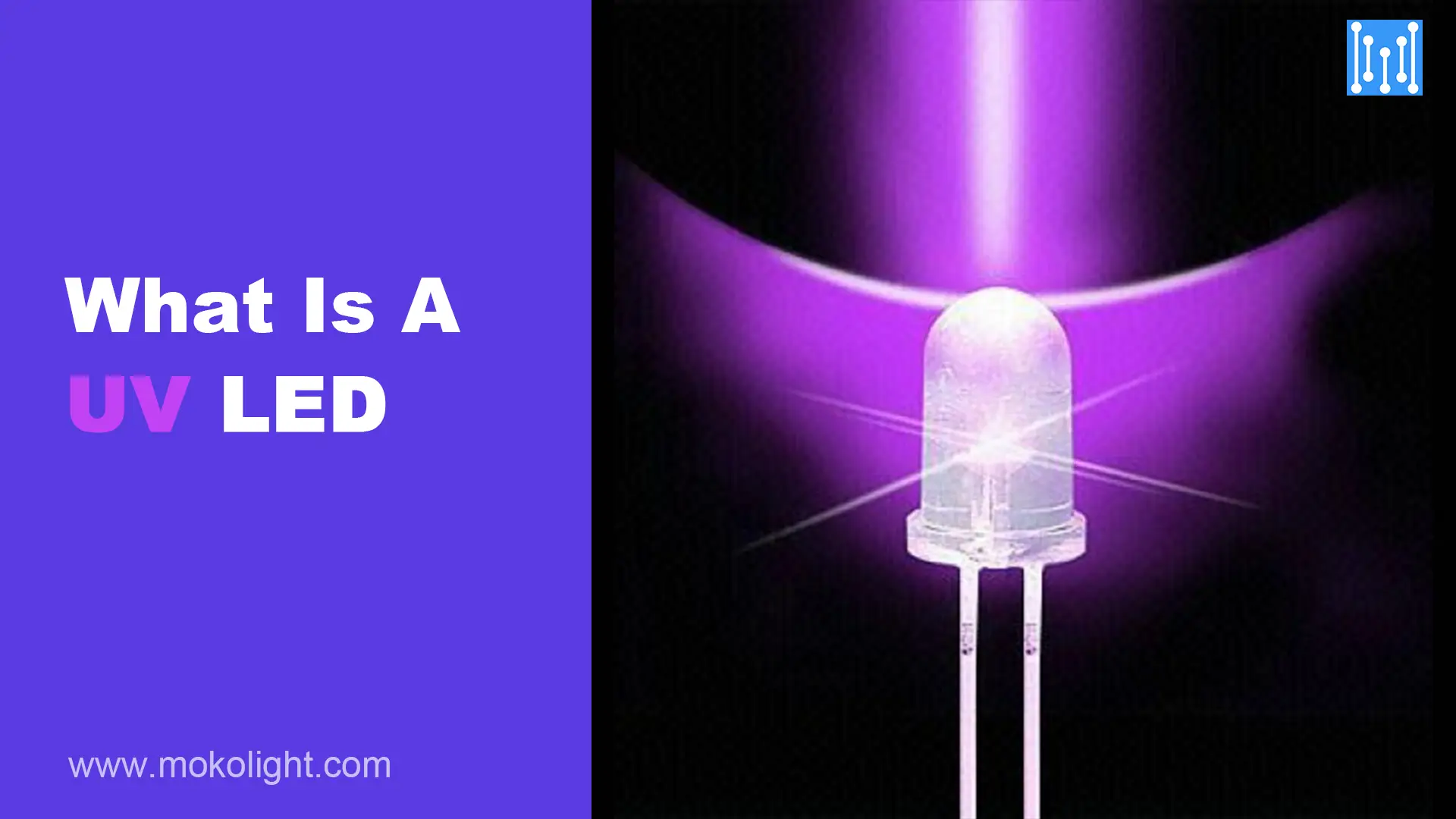 ¿Qué es un LED ultravioleta? MOKOLuz Fabricante de luces LED originales